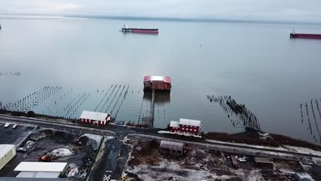 Astoria-Oregon-Nieve-En-Marzo-De-2019-Ubicación-De-La-Película-Cthulu