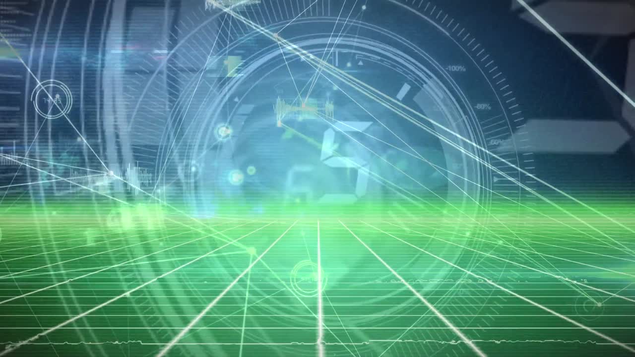 카운트다운을 통해 연결 네트워크의 애니메이션