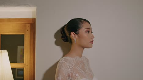 elegant bride portrait