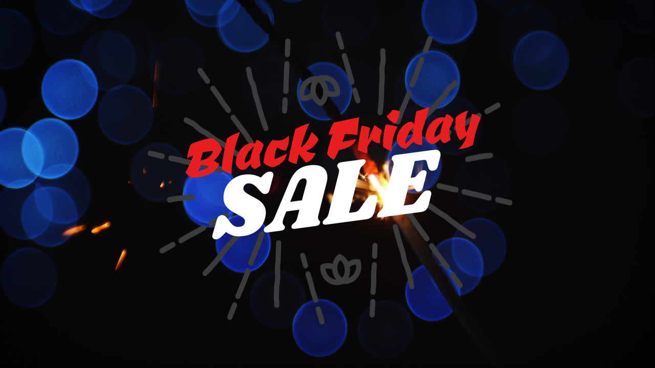 블랙 프라이데이 판매 4k의 디지털로 생성 된 비디오