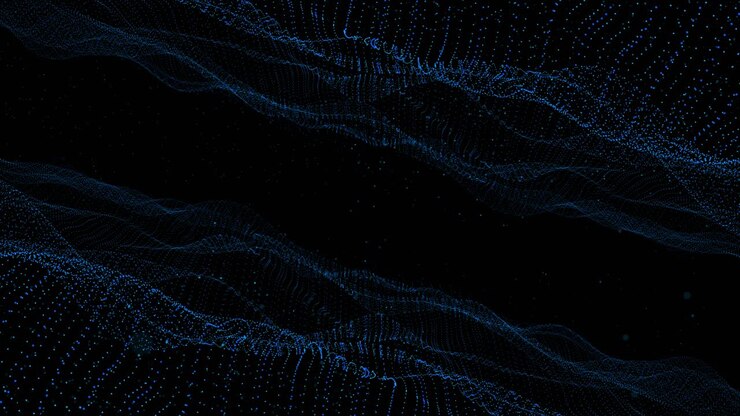 Digital cyber space wave matrix interface particles cyberspace technology connection futuristic sci