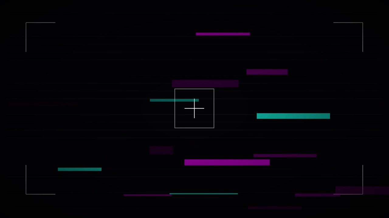Digital Glitch Overlay with Camera Viewfinder Interface
