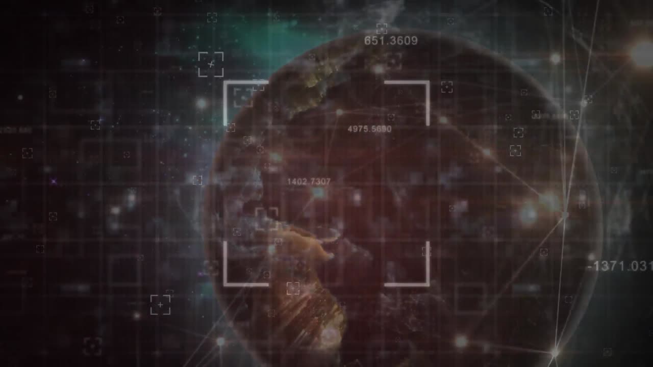 Animation of diverse data processing over globe
