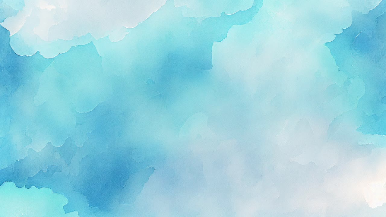 fondo de acuarela azul abstracto con animación
