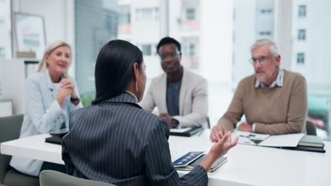 business meeting with diverse team