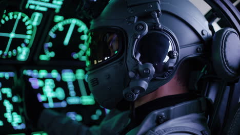 piloto en la cabina