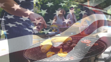 friends at a barbecue