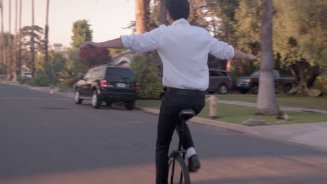 man outside on street