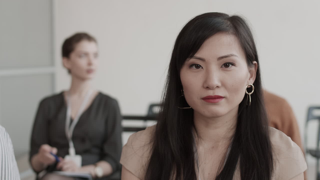 아시아 사업가 여성의 초상화