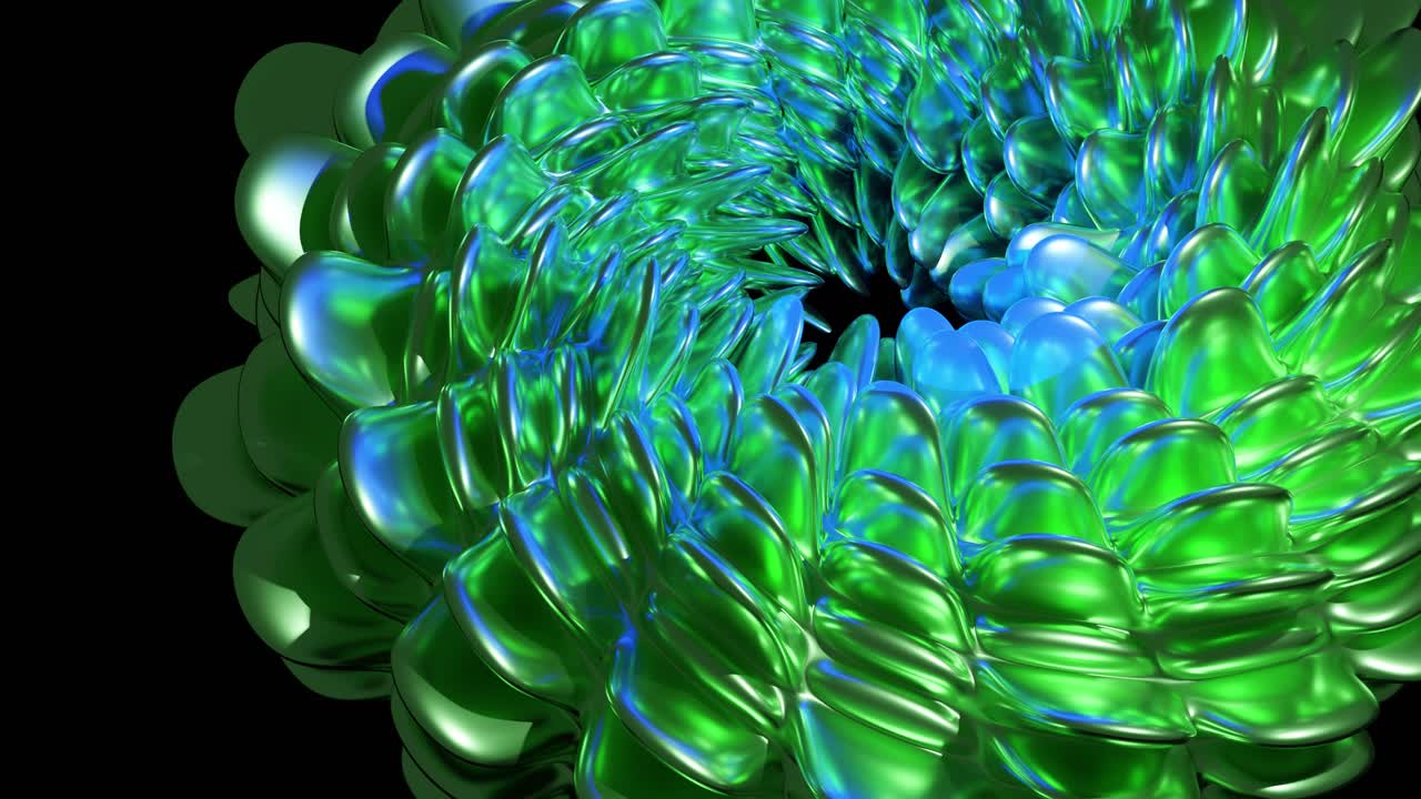 Shiny neon particles swirling up against dark background, 3d abstract background