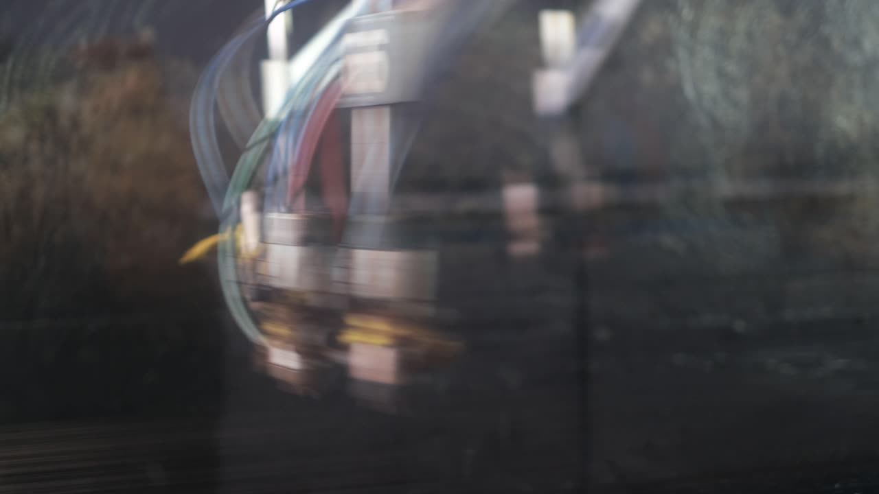 Revolving Arms With Cables Of Machinery In An Industrial Plant in Africa. - closeup shot