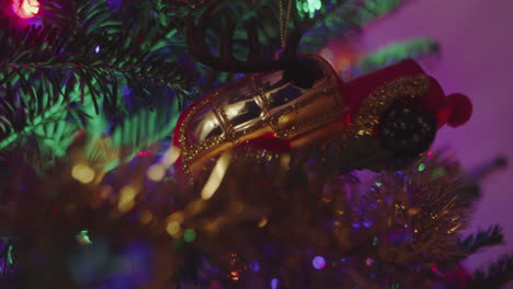 decorative ornament hanging on a christmas tree indoors