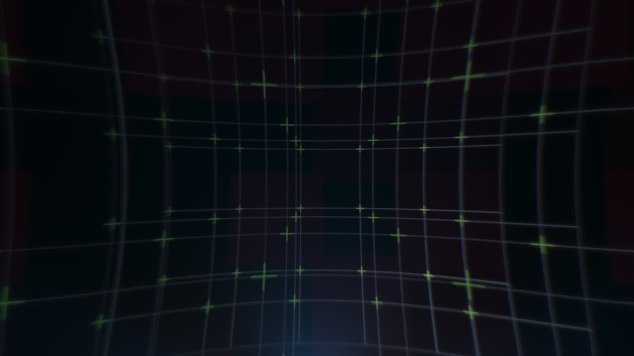 검은색 배경에 눈에 띄고 복잡한 녹색 점과 선 패턴