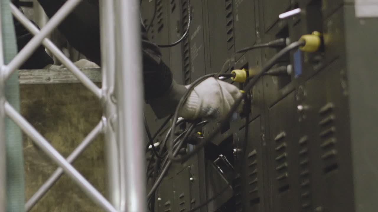 led 비디오 벽 설치 및 연결