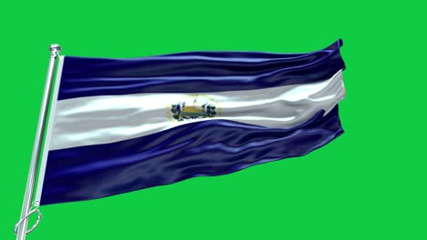 4k bandera muy detallada de el salvador - bandera del salvador alto detalle - bandera nacional del salvador patrón de ondas elementos en bucle