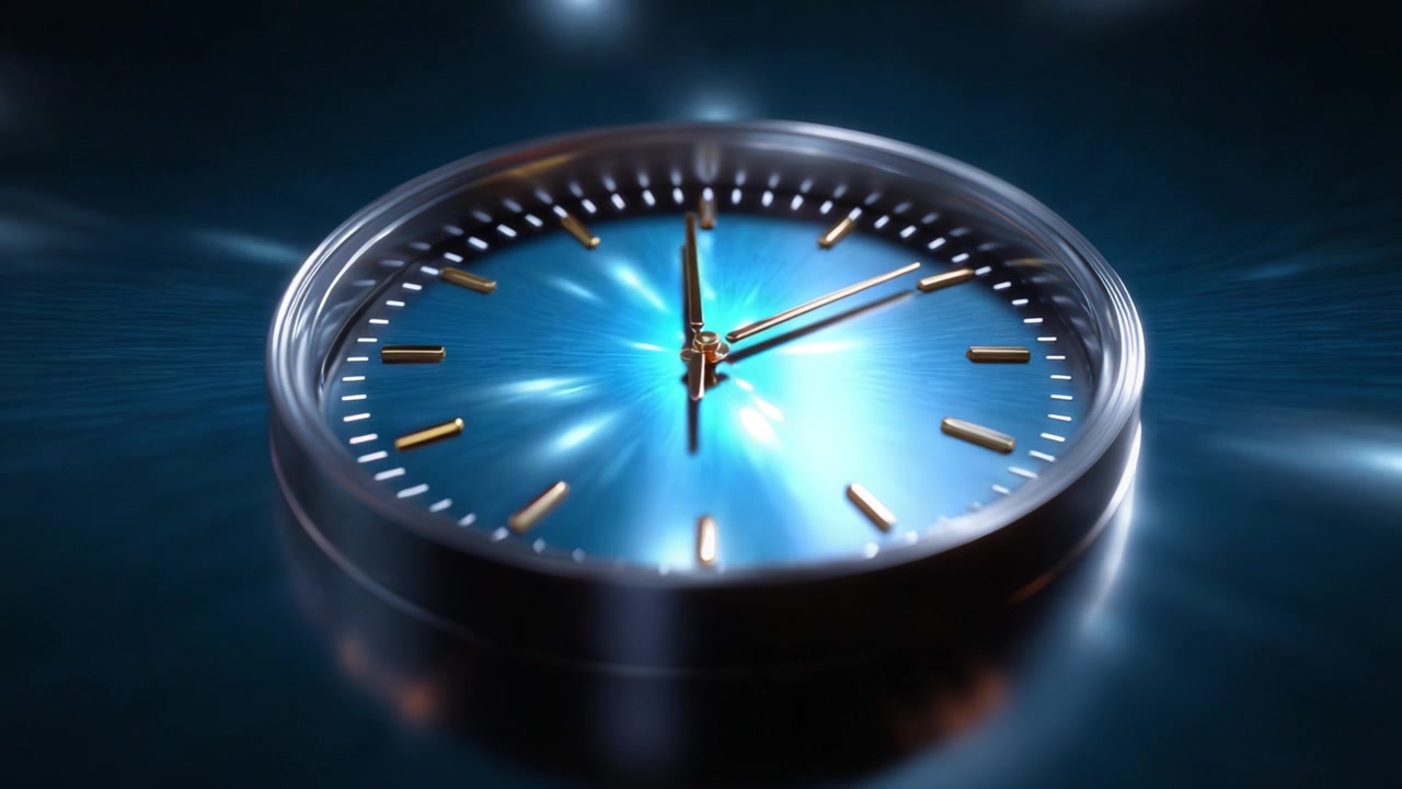 A stunning close-up view of an elegant clock, showcasing the intricate details of its face and hands as they capture the essence of time and elegance.