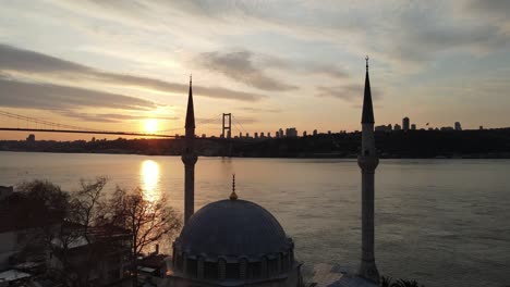 beylerbeyi mosque drone video uskudar istanbul turkey