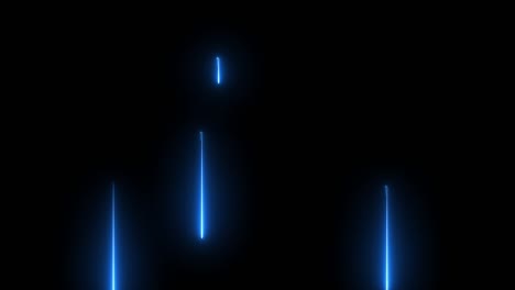 blue meteor abstract light effect falling on black screen