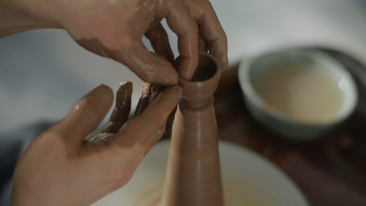 Hands-on pottery creation