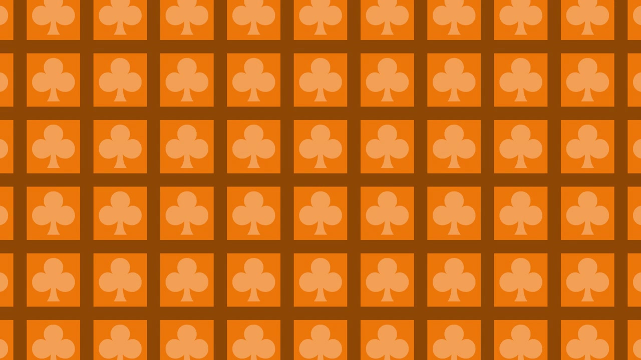 Orange Clubs Pattern