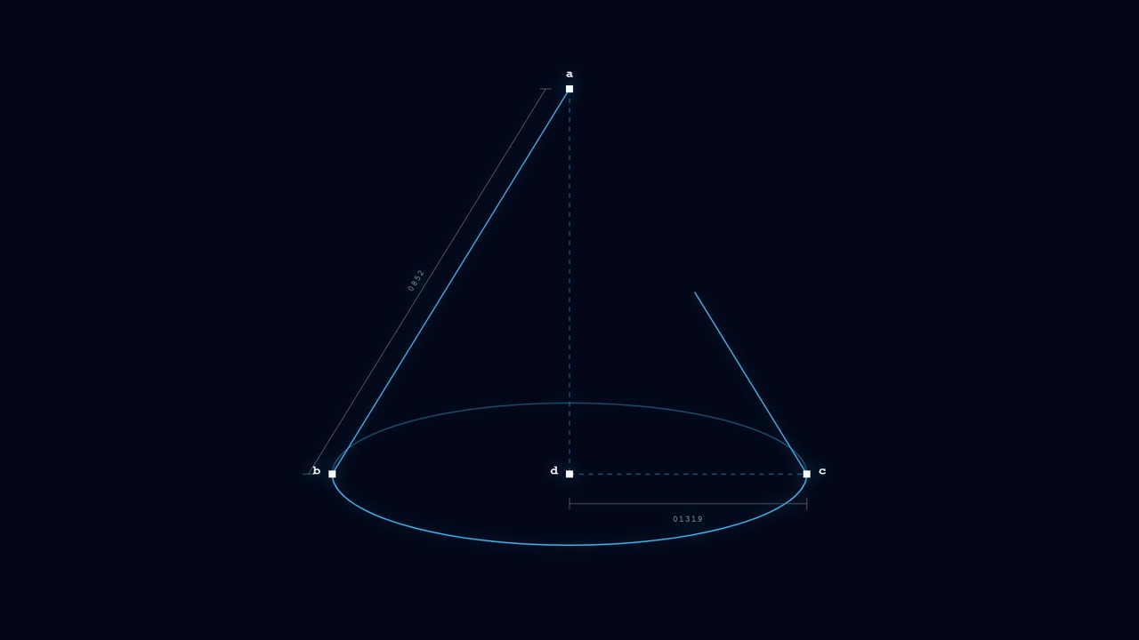 Geometric Animation of a Cone Construction