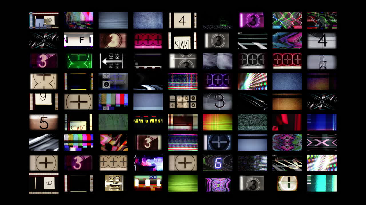 errores de televisión y números de cuenta atrás