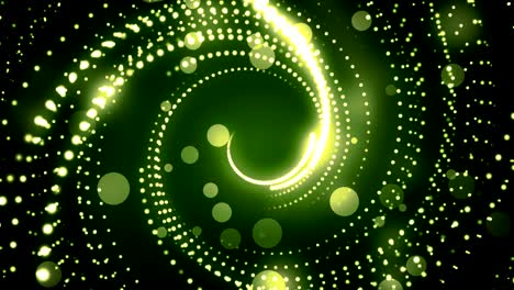 green glitter twirls
