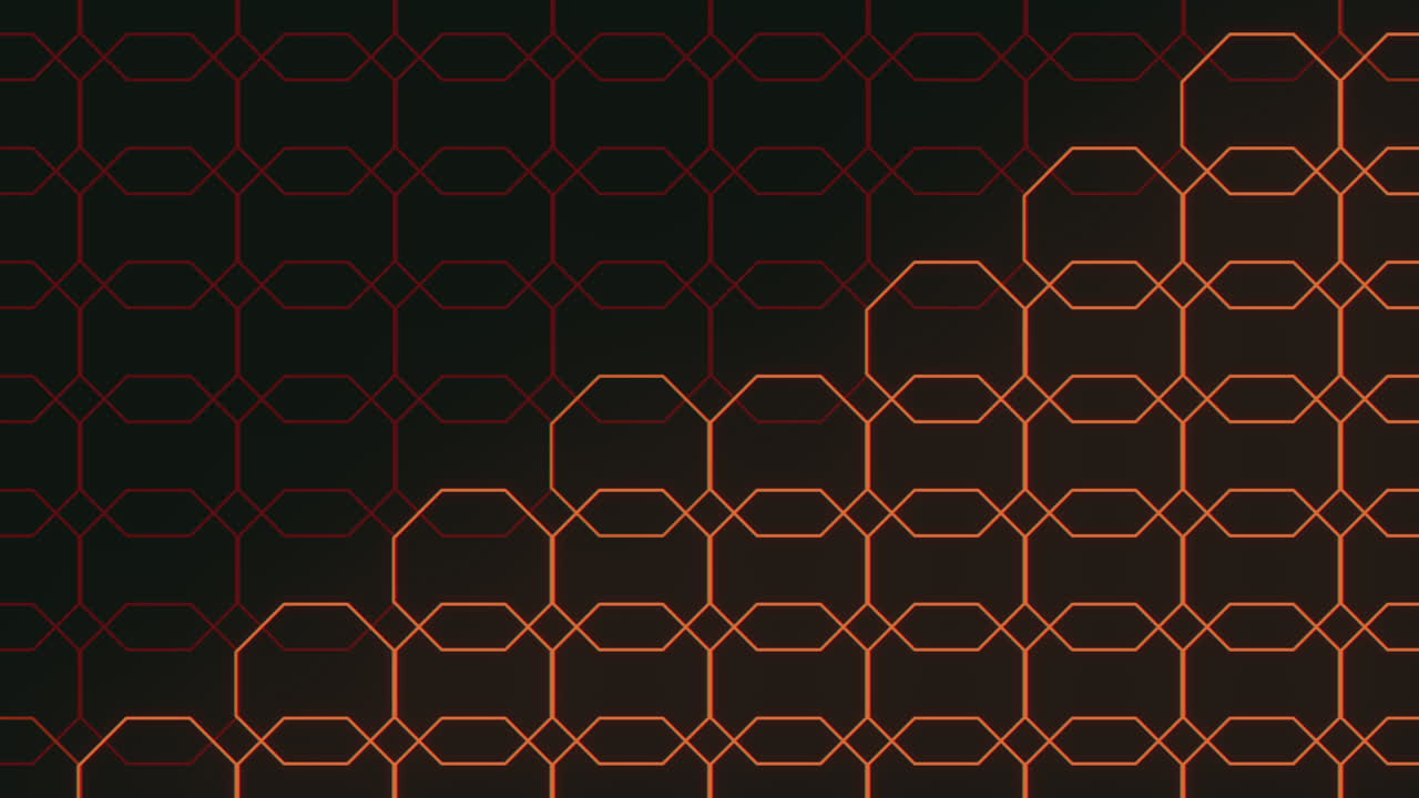 patrón hexagonal negro y rojo que crea un sorprendente diseño geométrico
