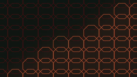 patrón hexagonal negro y rojo que crea un sorprendente diseño geométrico