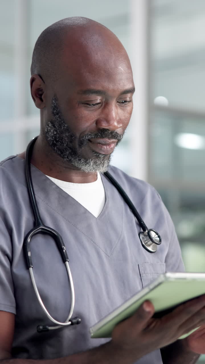 Doctor using a tablet