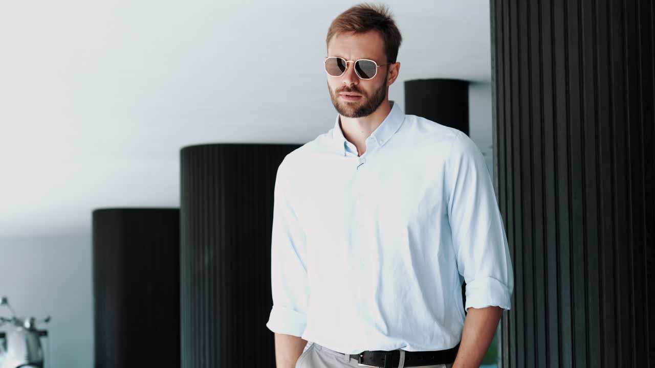 Stylish Man in a Modern Setting