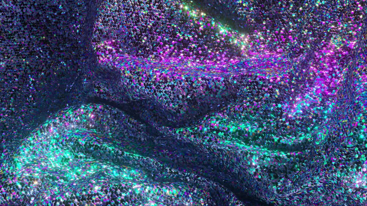 이리데스센트 반이는 직물 질감