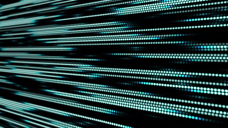 Dot animation Cyber line Motion graphics