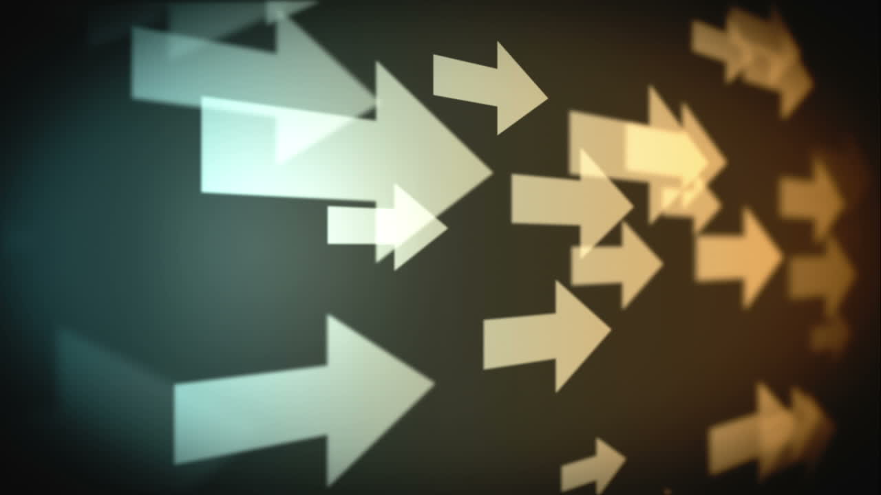 여러 베이지 화살표의 비디오