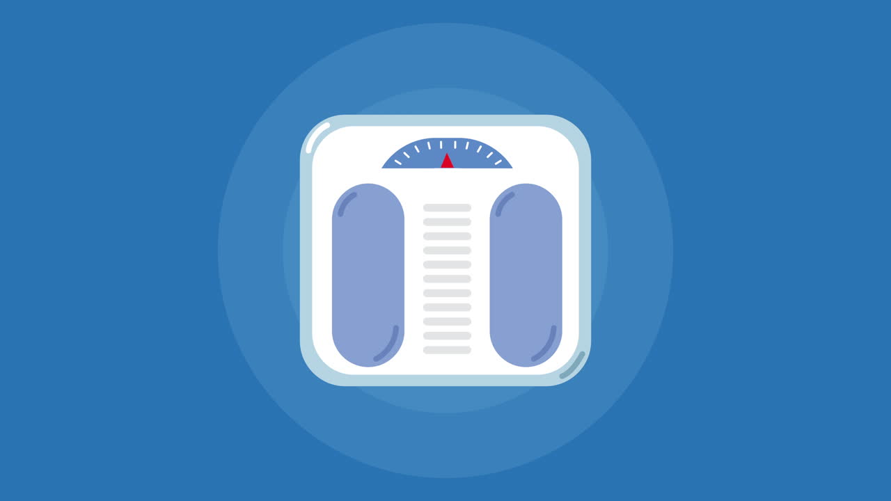 animación del dispositivo de medición de la balanza