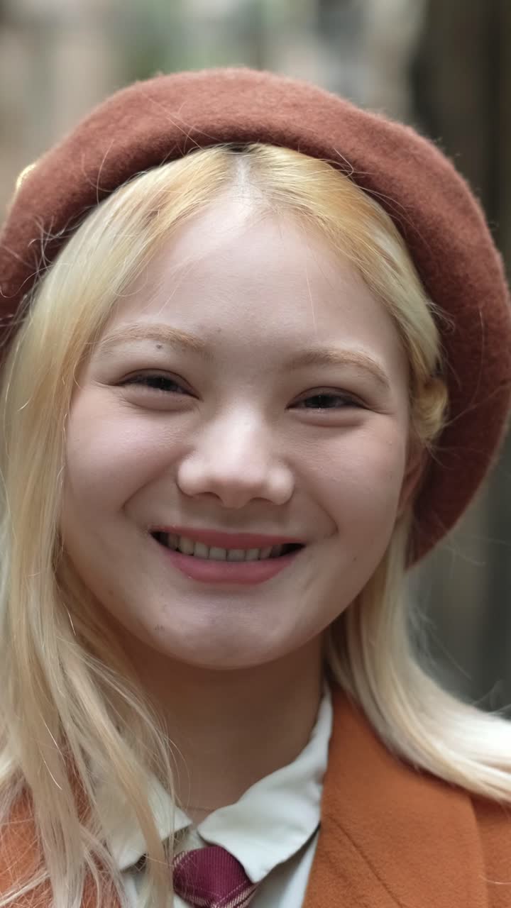 Portrait of a woman in a beret