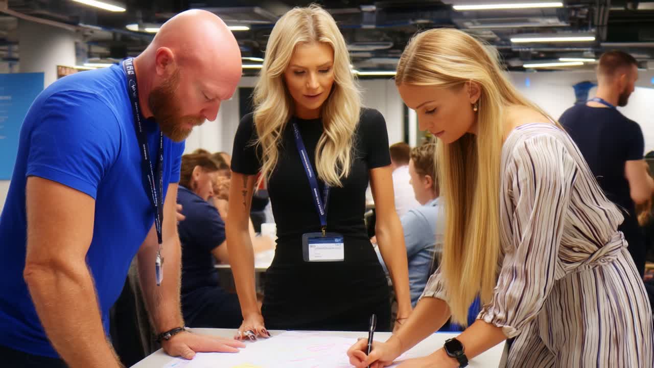 Collaborative Brainstorming Session: Teams Engaging in Creative Design and Planning on a Whiteboard, Showcasing Dynamic Group Interaction and Innovative Mind Mapping Techniques