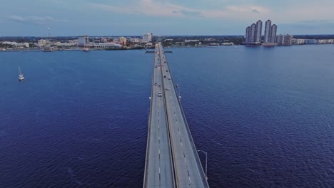 fort myers bridges over the ocean in florida, usa