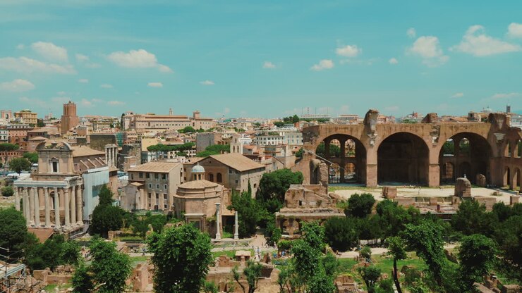 Ancient Roman Forum in Rome