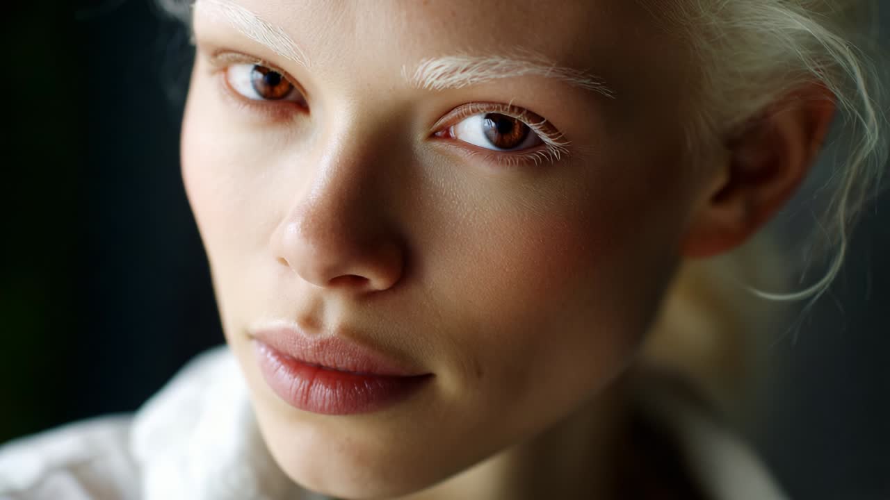 알비노 여성 의 초상화