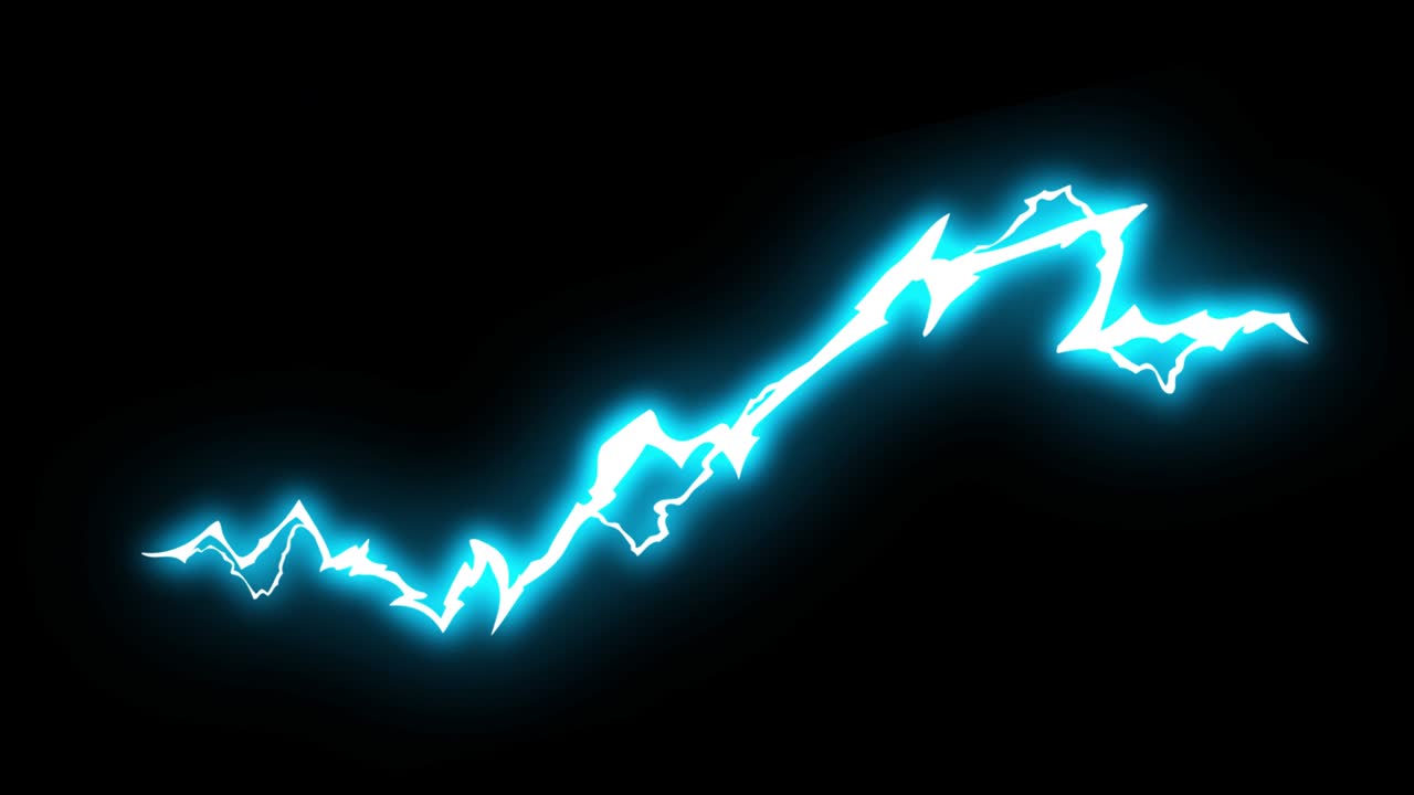 tres pasos de largo trueno eléctrico animación de dibujos animados