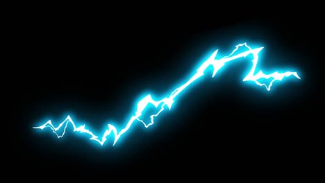 three step long thunder electrical cartoon animation