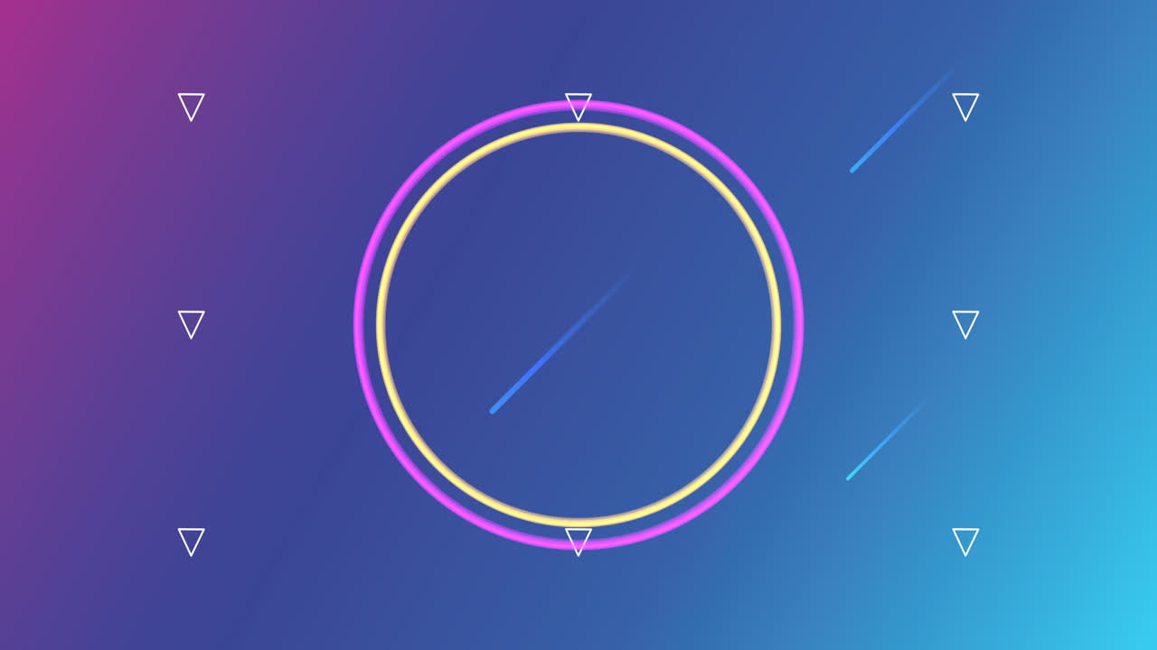 color vivo y fluido con fondo de marco circular