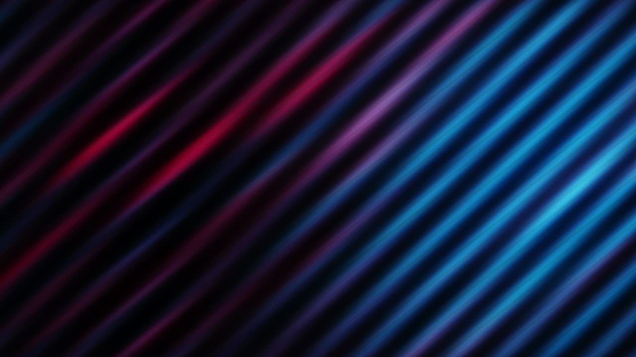 diagonal rojo azul formas geométricas metro rayas de luz fondo de movimiento. 4k 3d bucle sin costuras. tecnología abstracta fondo oscuro con movimiento de bucle diagonal azul y rojo líneas y rayas de gradiente.