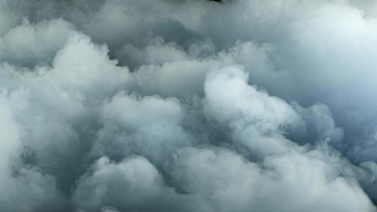 nubes de humo de hielo seco realista