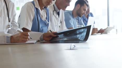 doctors working with scans