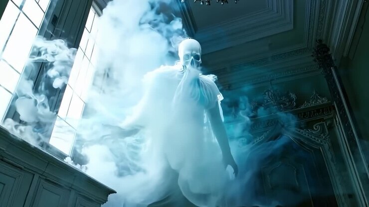 Fantasma fantasma nella nebbia