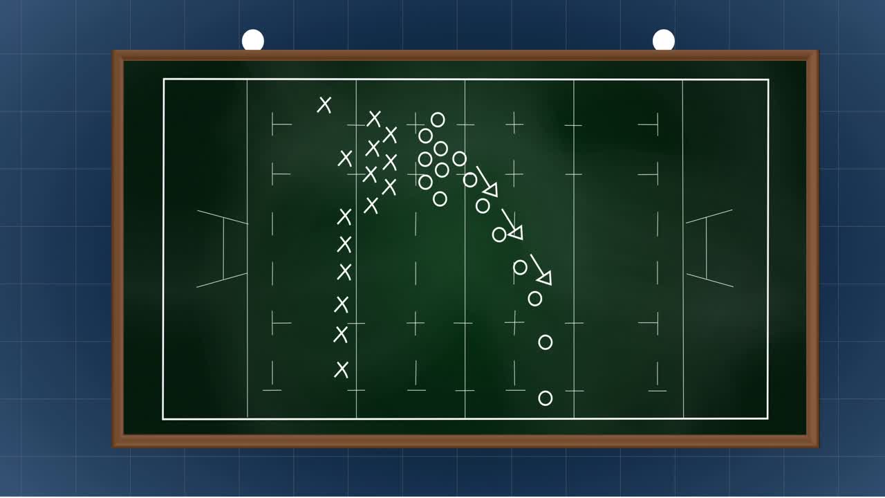 animación de fallo sobre la nieve que cae sobre un fondo azul