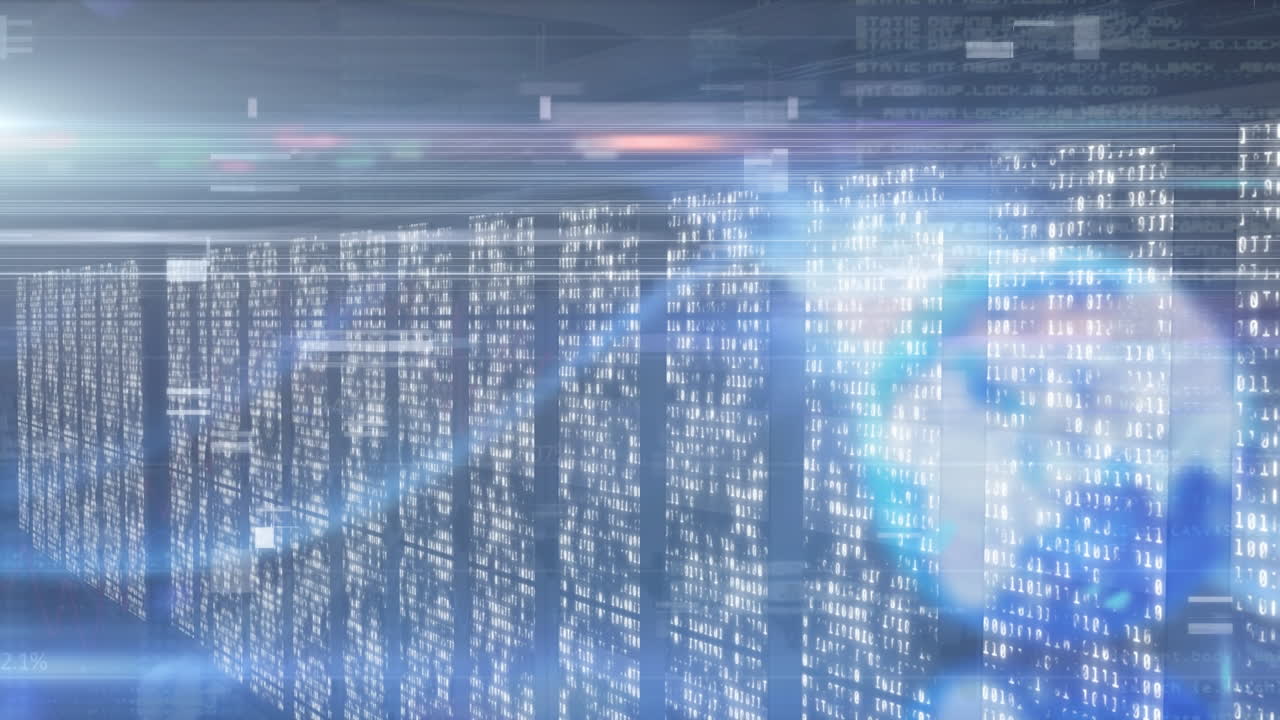 바이너리 코딩으로 열에 대한 간섭의 애니메이션