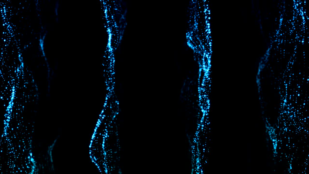 fondo de partículas azules brillantes. telón de fondo digital abstracto